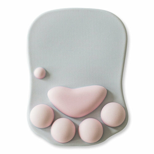3D Cat Paw Mouse Pad with Wrist Rest