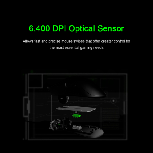 Ergonomic Wired Gaming Mouse – 6400 DPI